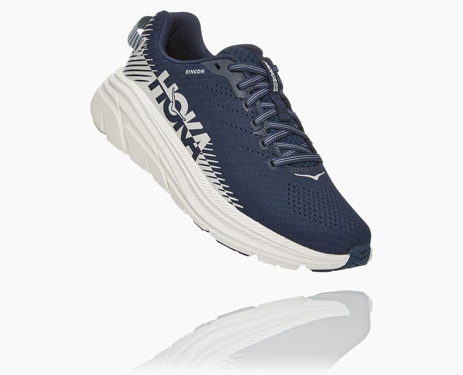 Tenis Hoka One One Hombre Azul Marino/Blancos - Rincon 2 - RMSB26954